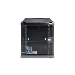 Digitus 254 mm (10") 6U wall mounting cabinet 330x312x300 mm, color black (RAL 9005)