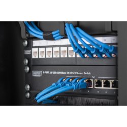 Digitus 254 mm (10") 9U wall mounting cabinet 464x312x300 mm, color black (RAL 9005)