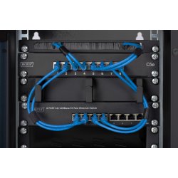 Digitus 254 mm (10") 9U wall mounting cabinet 464x312x300 mm, color black (RAL 9005)