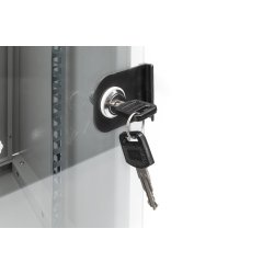 Digitus 254 mm (10") 9U wall mounting cabinet 464x312x300 mm, color grey (RAL 7035)