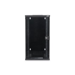 Digitus 254 mm (10") 12U wall mounting cabinet 592x312x300 mm, color black (RAL 9005)