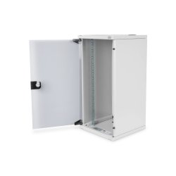 Digitus 254 mm (10") 12U wall mounting cabinet 592x312x300 mm, color grey (RAL 7035)