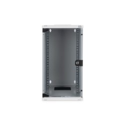 Digitus 254 mm (10") 12U wall mounting cabinet 592x312x300 mm, color grey (RAL 7035)
