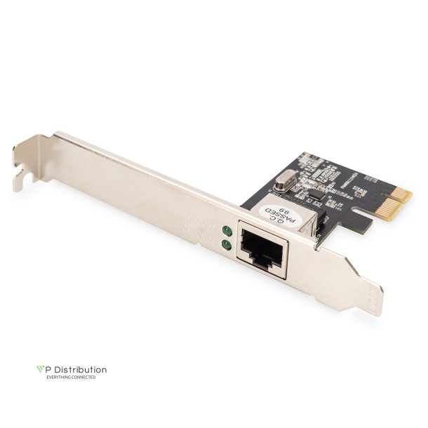 Digitus Gigabit Ethernet PCI Express Card 32-bit, low profile bracket,Realtek RTL8111H