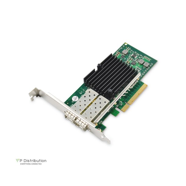 Digitus 2-port SFP+ 10G PCI Express Card Low profile backet, Intel JL82599ES Chipset