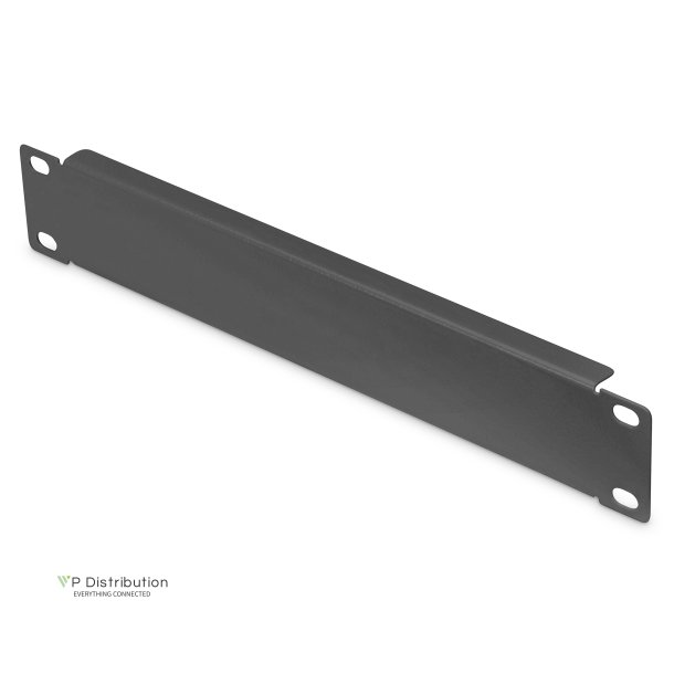 Digitus 1U blank panel, 10 inch 45 x 255 x 12 mm, black (RAL 9005)