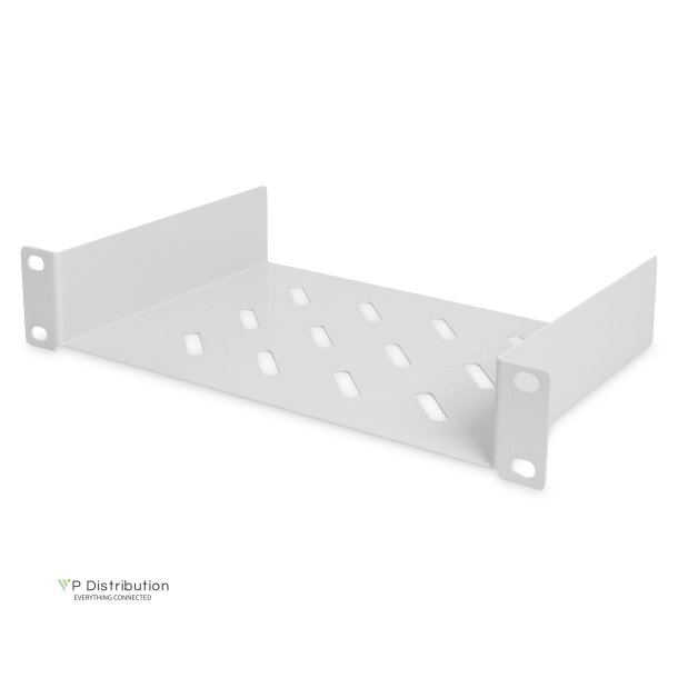 Digitus 254 mm (10") 1U fixed shelf 44x254x150 mm, color grey (RAL 7035)
