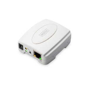 Digitus USB Print Server, 1-Port 1x RJ45, 1x USB A, USB 2.0