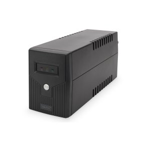 Digitus Line-Interactive UPS, 600VA/360W 12V/7Ah x1 battery,2x CEE 7/7 outlet,RJ-11,LED