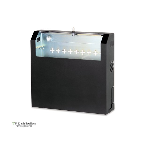 Digitus Wall mounting cabinet, SOHO, slim, 156x525x475 mm 3U rotatable, 2U fix, color black (RAL 9005)