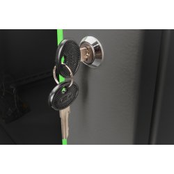 Digitus 7U wall mounting cabinet 389x600x600 mm, color black (RAL 9005)