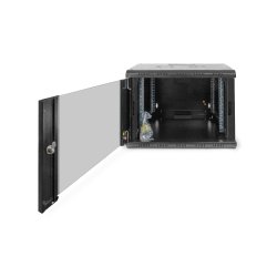 Digitus 7U wall mounting cabinet, Unique 420x600x600 mm, color black (RAL 9005)