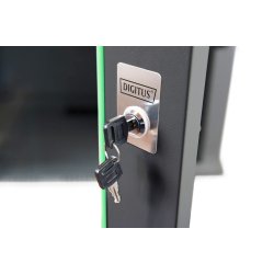Digitus 7U wall mounting cabinet, Unique 420x600x600 mm, color black (RAL 9005)