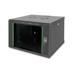 Digitus 7U wall mounting cabinet, Unique 420x600x600 mm, color black (RAL 9005)