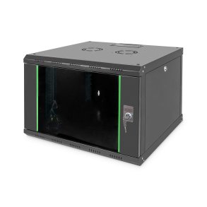 Digitus 7U wall mounting cabinet, Unique 420x600x600 mm, color black (RAL 9005)