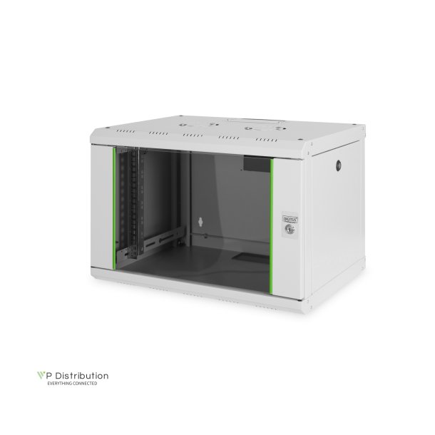 Digitus 7U wall mounting cabinet, Unique 420x600x450 mm, color grey (RAL 7035)