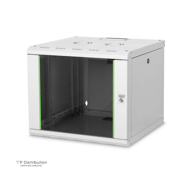Digitus 9U wall mounting cabinet, Unique 509x600x600 mm, color grey (RAL 7035)