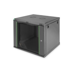 Digitus 9U wall mounting cabinet, Dynamic 478x600x450 mm, color black (RAL 9005)