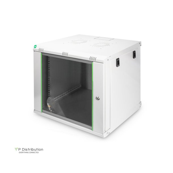 Digitus 9U wall mounting cabinet, Dynamic 478x600x450 mm, color grey (RAL 7035)