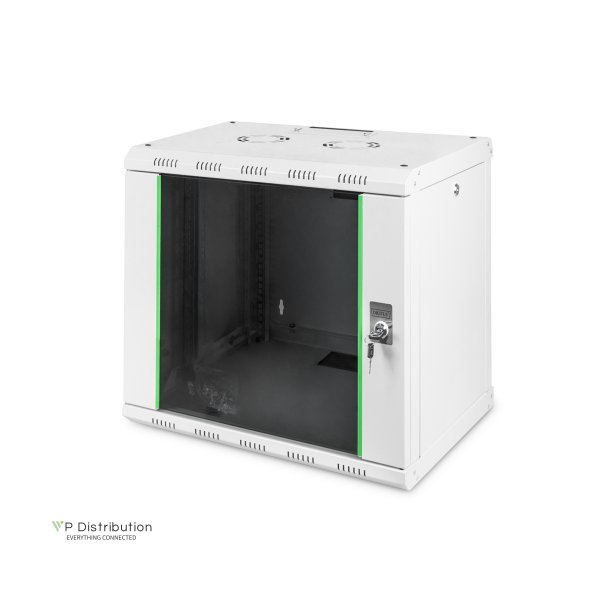 Digitus 9U wall mounting cabinet, Unique 509x600x450 mm, color grey (RAL 7035)