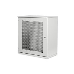 Digitus 12U wall mounting cabinet, SOHO, unmounted 595x540x400 mm, perf. front door, grey