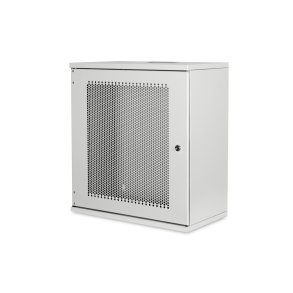 Digitus 12U wall mounting cabinet, SOHO, unmounted 595x540x400 mm, perf. front door, grey