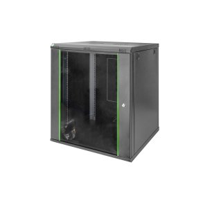 Digitus 16U wall mounting cabinet 789x600x600 mm, color black (RAL 9005)