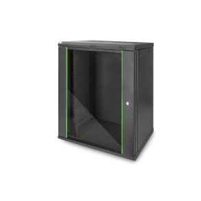 Digitus 16U wall mounting cabinet, Dynamic 789x600x450 mm, color black (RAL 9005)