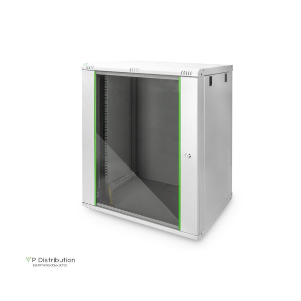 Digitus 16U wall mounting cabinet, Dynamic 789x600x450 mm, color grey (RAL 7035)