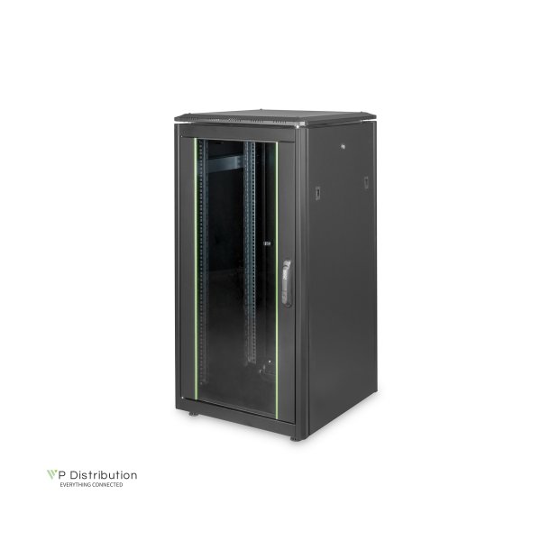 Digitus 22U network rack, Unique 1164x600x600 mm, color black (RAL 9005)