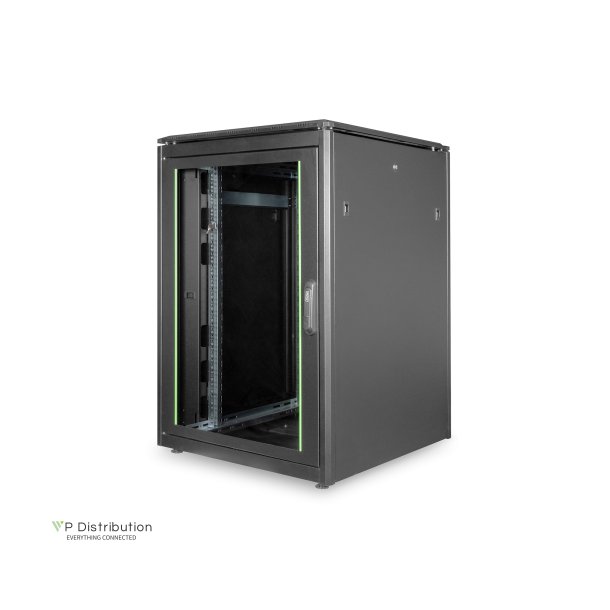 Digitus 22U network rack, Unique 1164x800x800 mm, color black (RAL 9005)