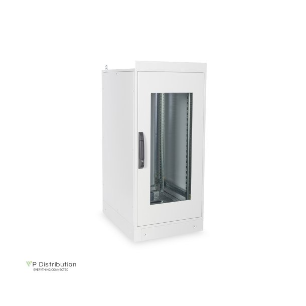 Digitus 24U network rack, indoor IP55 1300x600x800 mm, incl. plinth, grey (RAL 7035)