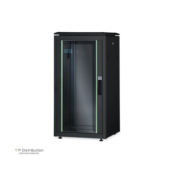 Digitus 26U network rack, Unique 1342x600x1000 mm, color black (RAL 9005)