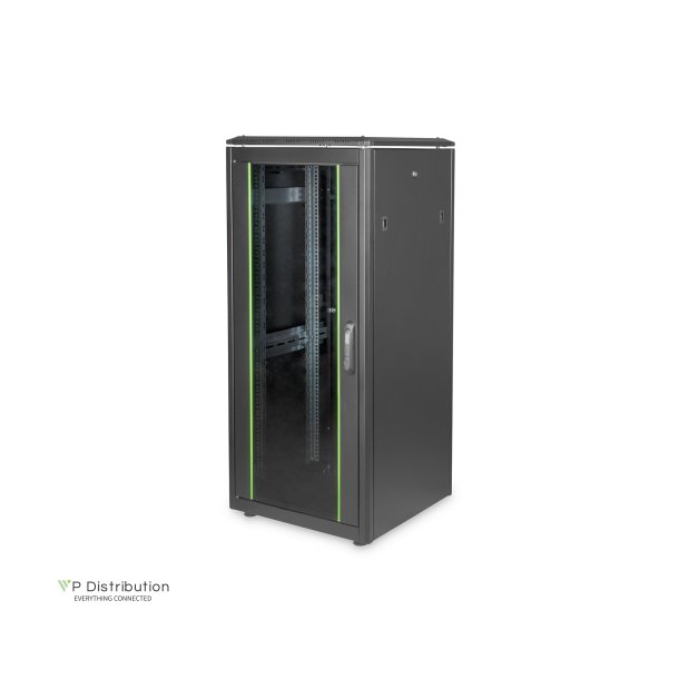 Digitus 26U network rack, Unique 1342x600x600 mm, color black (RAL 9005)