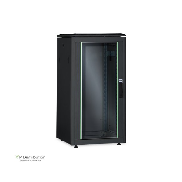 Digitus 26U network rack, Unique 1342x800x1000 mm, color black (RAL 9005)
