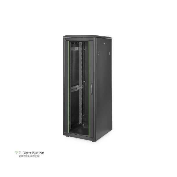 Digitus 32U network rack, Unique 1609x600x600 mm, color black (RAL 9005)