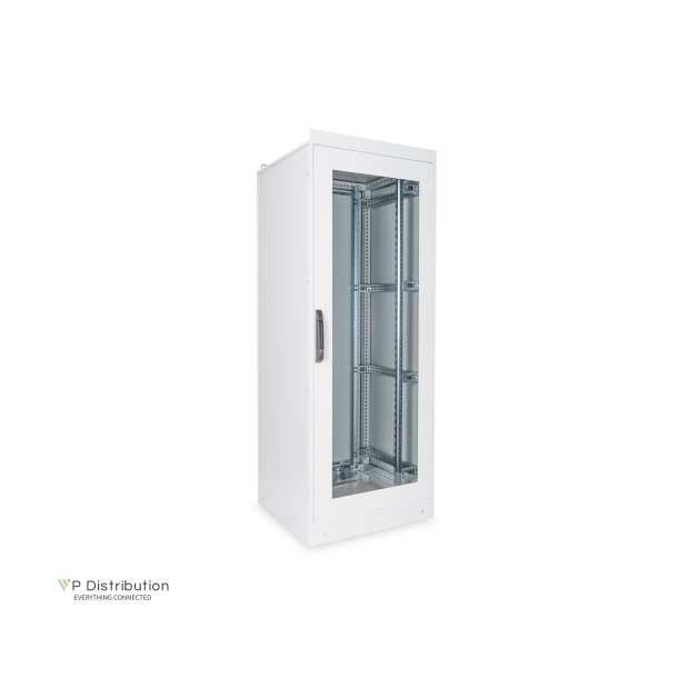 Digitus 42U network rack indoor IP55 2100x800x800, incl. plinth, grey (RAL 7035)