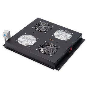 Digitus Roof ventilation unit, 2 fans, black for network cabinets Unique, Varioflex-N, Dynamic