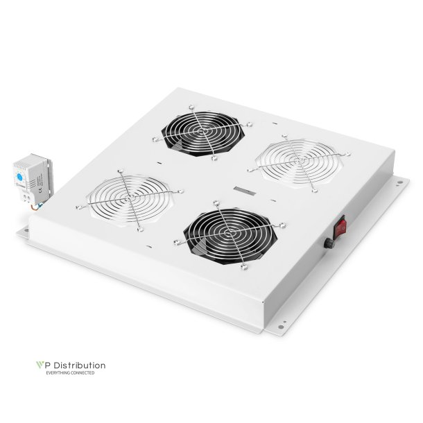 Digitus Roof ventilation unit, 2 fans, grey for network cabinets Unique, Varioflex-N, Dynamic