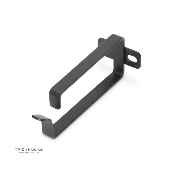 Digitus 2U cable management ring, 44x100 mm 10 pieces, color black (RAL 9005)