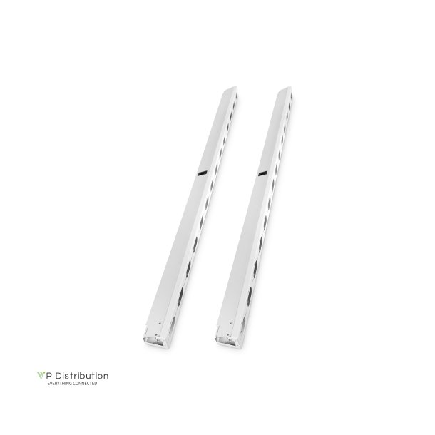 Digitus 42U vertical cable management ducts 1865x92x85 mm, set= 2 pieces, grey (RAL 7035)