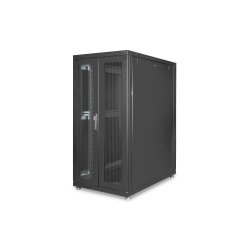 Digitus 26U server rack, Unique, 1340x600x1000 mm steel front door w. plexi glass, black (RAL 9005)