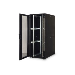 Digitus 42U server rack, Unique, 2050x800x1200 mm perforated steel doors, color black (RAL 9005)