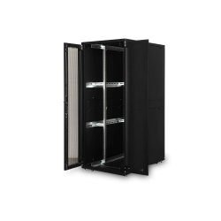 Digitus 42U server rack, Unique, 2050x800x1200 mm perforated steel doors, color black (RAL 9005)