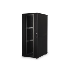Digitus 42U server rack, Unique, 2050x800x1200 mm perforated steel doors, color black (RAL 9005)