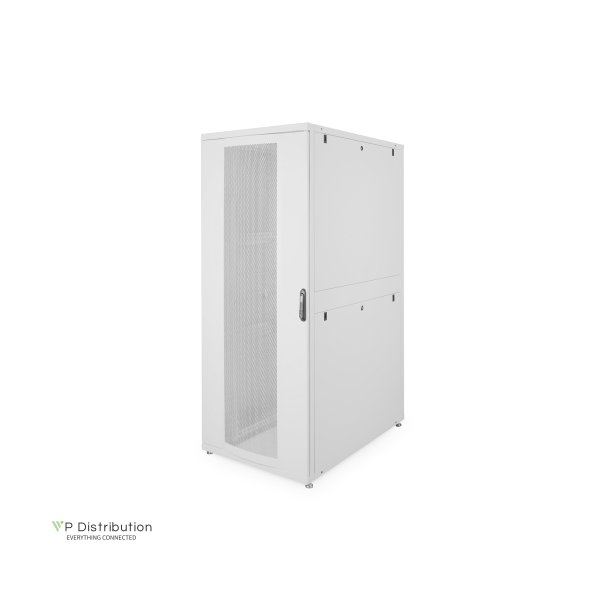 Digitus 42U server rack, Unique, 2050x800x1200 mm perforated steel doors, color grey (RAL 7035)