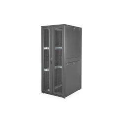 Digitus 42U server rack, Unique, 2050x800x1000 mm perforated steel doors, color black (RAL 9005)