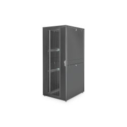 Digitus 42U server rack, Unique, 2050x800x1000 mm perforated steel doors, color black (RAL 9005)