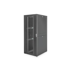 Digitus 42U server rack, Unique, 2050x800x1000 mm perforated steel doors, color black (RAL 9005)
