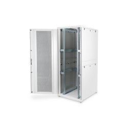 Digitus 42U server rack, Unique, 2050x800x1000 mm perforated steel doors, color grey (RAL 7035)